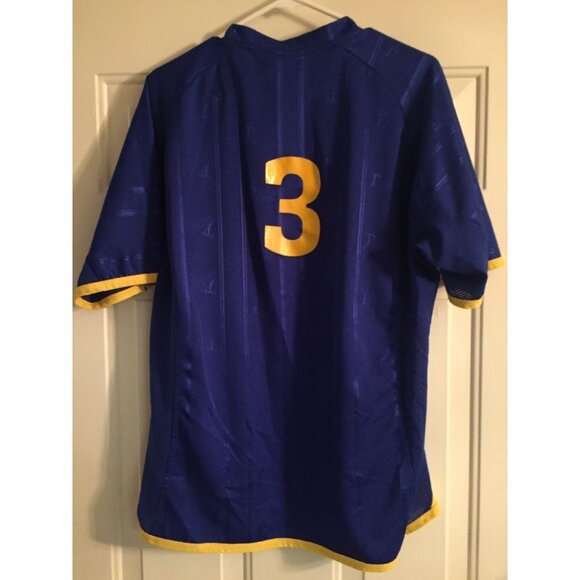 Brasil CBF #3 Men's Soccer Jersey Blue Remini UT - Picture 4 of 5